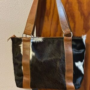 Genuine Cowhide Handcrafted Tote Handbag from Ranch Junkie